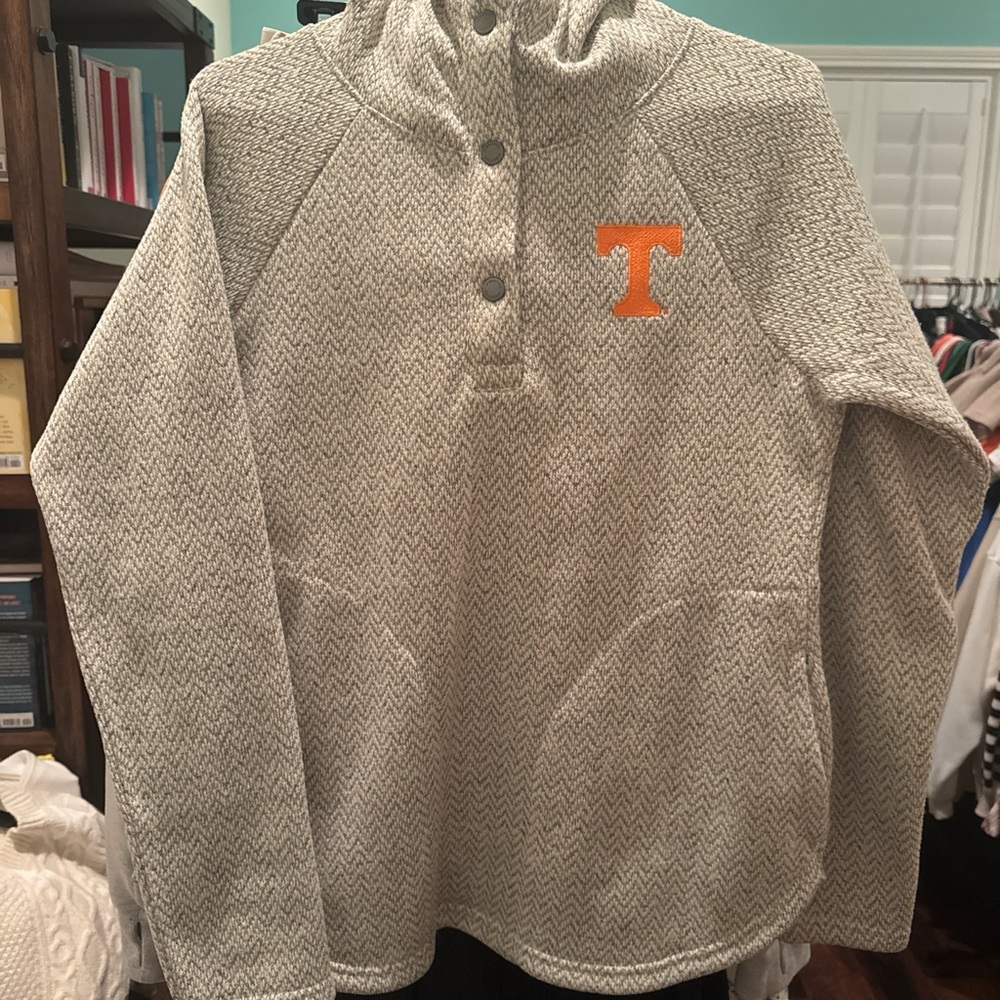 Columbia Gray and Orange Women's Hoodie